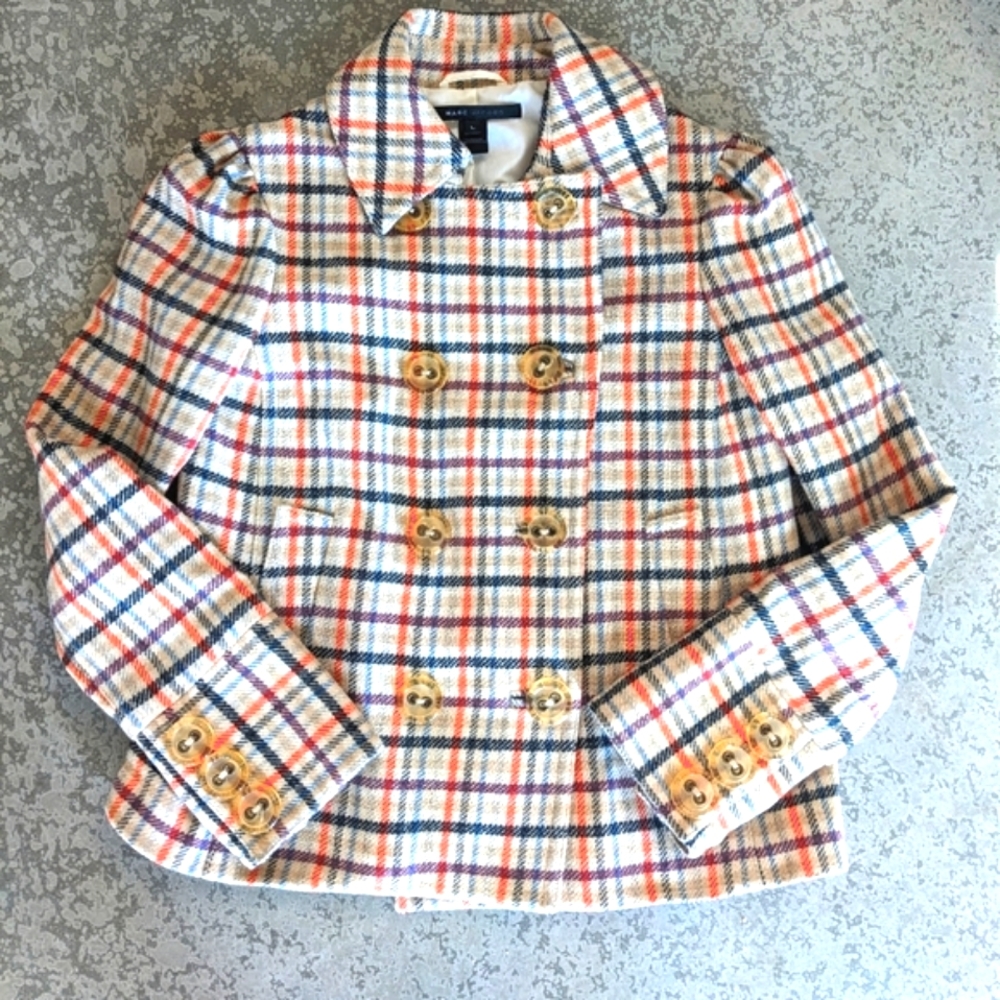 Marc Jacobs Double Breasted  Wool Jacket, size Large